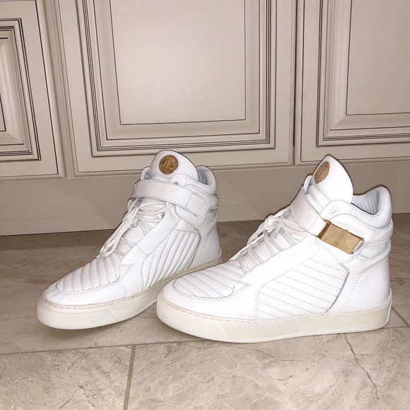 Leandro Lopes White High Top Sneakers - Picture 1 of 8